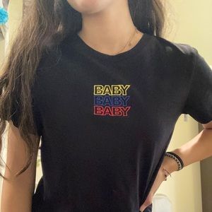 forever 21 graphic “baby” t-shirt
